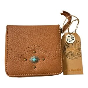 Brand New Calamity RFID Wallet with Western Turquoise Detail